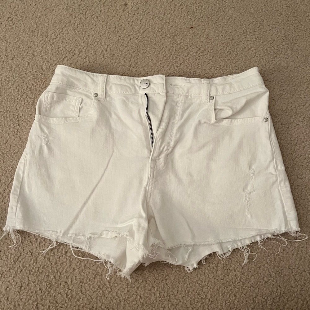 White Jean Shorts, size 27
